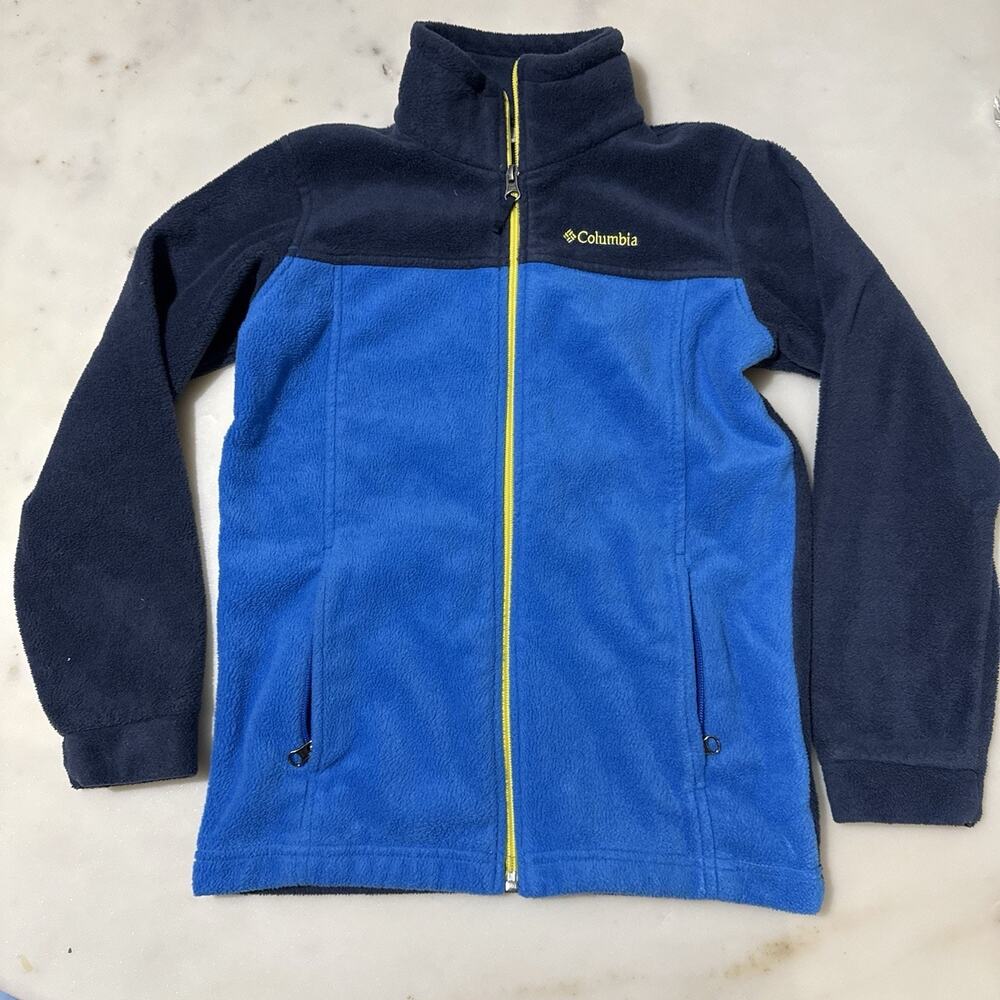 Columbia Youth M 10/12 Steens Mountain II Full Zip Fleece Navy Layering School